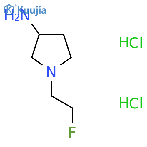 1-(2-Fluoroethyl)pyrrolidin-3-amine;dihydrochloride structure