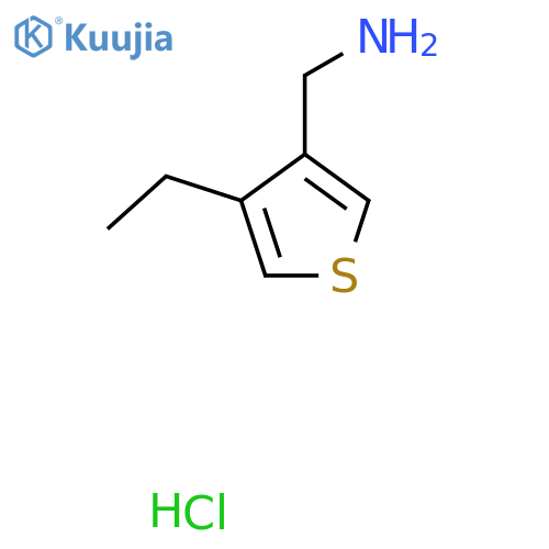 (4-Ethylthiophen-3-yl)methanamine;hydrochloride structure