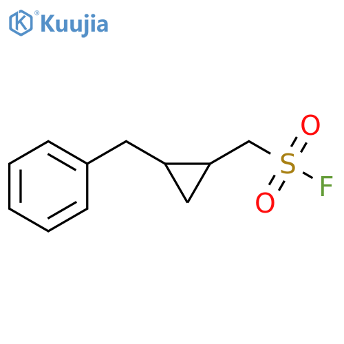 (2-benzylcyclopropyl)methanesulfonyl fluoride structure