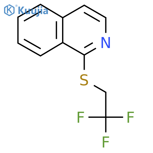1-[(2,2,2-Trifluoroethyl)sulfanyl]isoquinoline structure