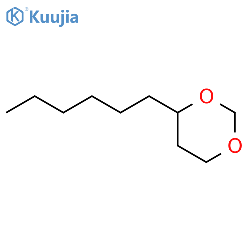 1,3-Dioxane, 4-hexyl- structure