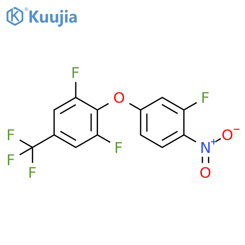 Benzene, 1,3-difluoro-2-(3-fluoro-4-nitrophenoxy)-5-(trifluoromethyl)- structure