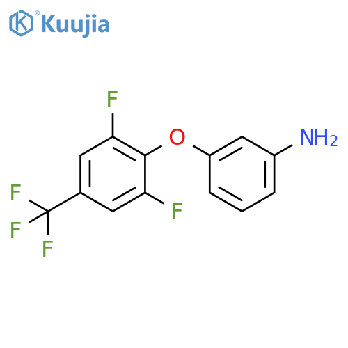 Benzenamine, 3-[2,6-difluoro-4-(trifluoromethyl)phenoxy]- structure