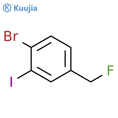 Benzene, 1-bromo-4-(fluoromethyl)-2-iodo- structure