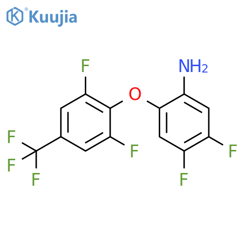 Benzenamine, 2-[2,6-difluoro-4-(trifluoromethyl)phenoxy]-4,5-difluoro- structure