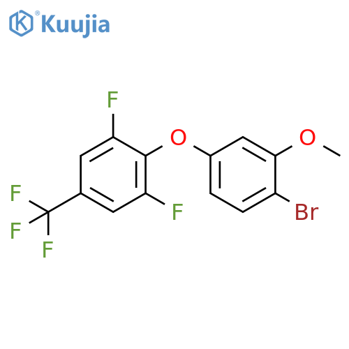 Benzene, 2-(4-bromo-3-methoxyphenoxy)-1,3-difluoro-5-(trifluoromethyl)- structure