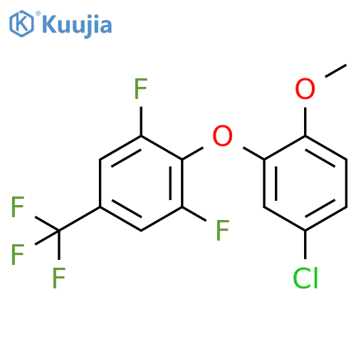 Benzene, 2-(5-chloro-2-methoxyphenoxy)-1,3-difluoro-5-(trifluoromethyl)- structure