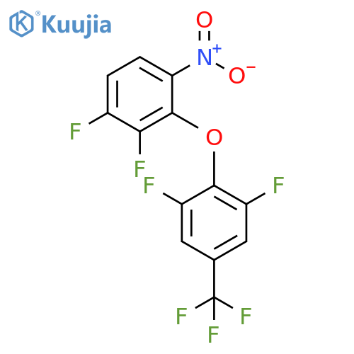 Benzene, 2-[2,6-difluoro-4-(trifluoromethyl)phenoxy]-3,4-difluoro-1-nitro- structure
