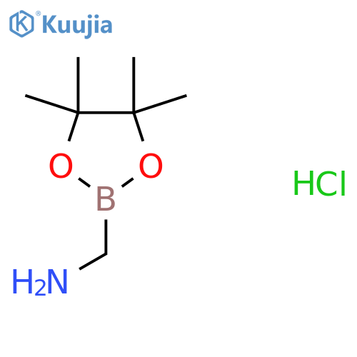 1-(4,4,5,5-tetramethyl-1,3,2-dioxaborolan-2-yl)methanamine hydrochloride structure
