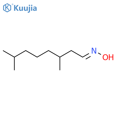 Octanal, 3,7-dimethyl-,oxime structure