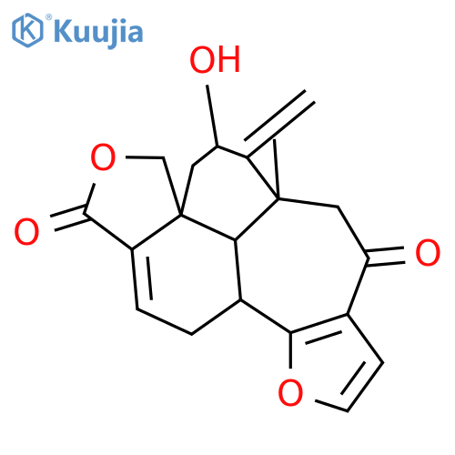 1,16-Cyclo-15,16-epoxy-7-hydroxy-12-oxo-3,8(17),13(16),14-clerodatetraen-18,19-olide; (ent-1βH,7α)-form structure