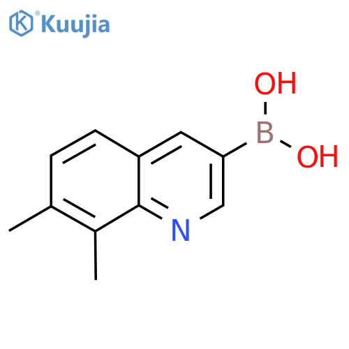 (7,8-dimethylquinolin-3-yl)boronic acid structure