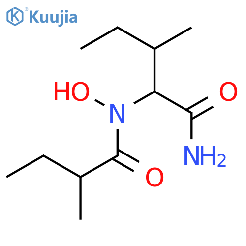 N-Hydroxy-N-(2-methylbutanoyl)isoleucinamide; (2S,2'S,3S)-form structure
