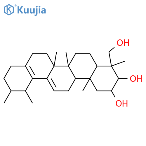 28-Nor-12,17-ursadiene-2,3,24-triol; (2α,3α)-form structure