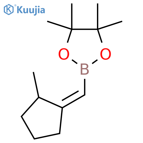 (Z)-4,4,5,5-Tetramethyl-2-((2-methylcyclopentylidene)methyl)-1,3,2-dioxaborolane structure