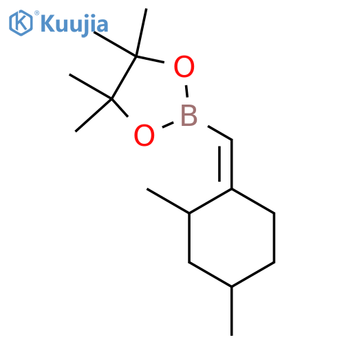 (Z)-2-((2,4-Dimethylcyclohexylidene)methyl)-4,4,5,5-tetramethyl-1,3,2-dioxaborolane structure