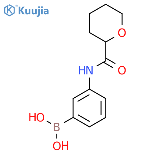 3-(oxane-2-amido)phenylboronic acid structure