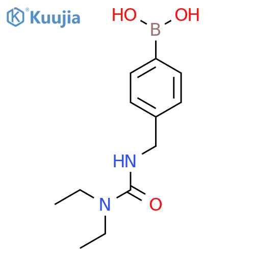 (4-((3,3-Diethylureido)methyl)phenyl)boronic acid structure