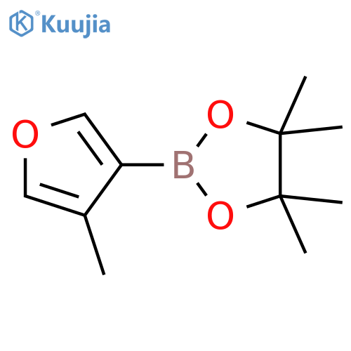 4,4,5,5-tetramethyl-2-(4-methylfuran-3-yl)-1,3,2-dioxaborolane structure