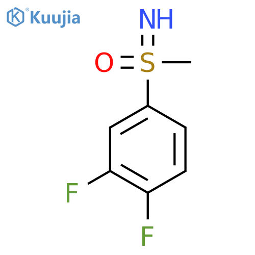 (3,4-Difluorophenyl)(imino)methyl-lambda6-sulfanone structure