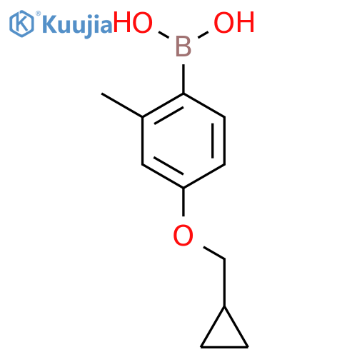 [4-(Cyclopropylmethoxy)-2-methylphenyl]boronic acid structure