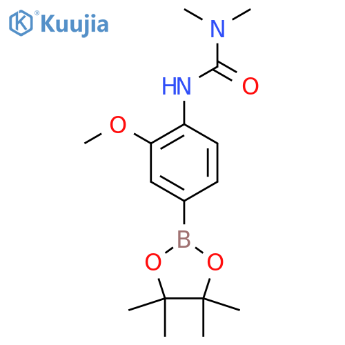 3-(2-Methoxy-4-(4,4,5,5-tetramethyl-1,3,2-dioxaborolan-2-yl)phenyl)-1,1-dimethylurea structure