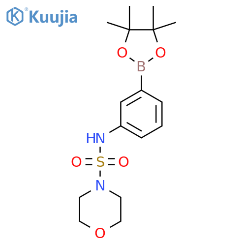 4-Morpholinesulfonamide, N-[3-(4,4,5,5-tetramethyl-1,3,2-dioxaborolan-2-yl)phenyl]- structure