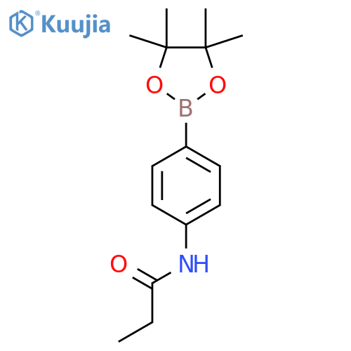 N-4-(Tetramethyl-1,3,2-dioxaborolan-2-yl)phenylpropanamide structure