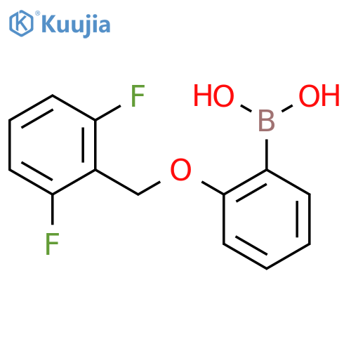 (2-((2,6-Difluorobenzyl)oxy)phenyl)boronic acid structure