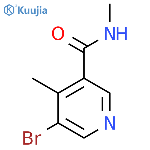 5-bromo-N,4-dimethylpyridine-3-carboxamide structure
