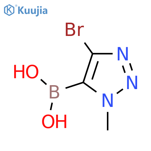 (4-bromo-1-methyl-1H-1,2,3-triazol-5-yl)boronic acid structure
