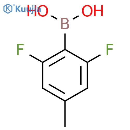 (2,6-difluoro-4-methylphenyl)boronic acid structure