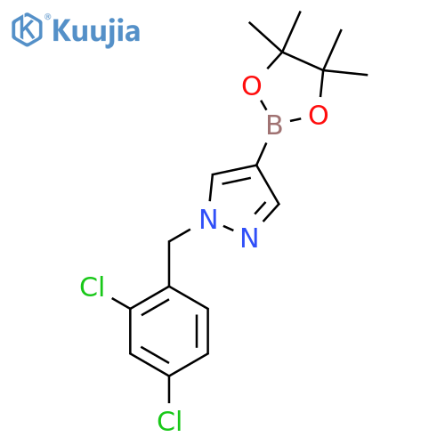 1-[(2,4-Dichlorophenyl)methyl]-4-(tetramethyl-1,3,2-dioxaborolan-2-yl)-1H-pyrazole structure