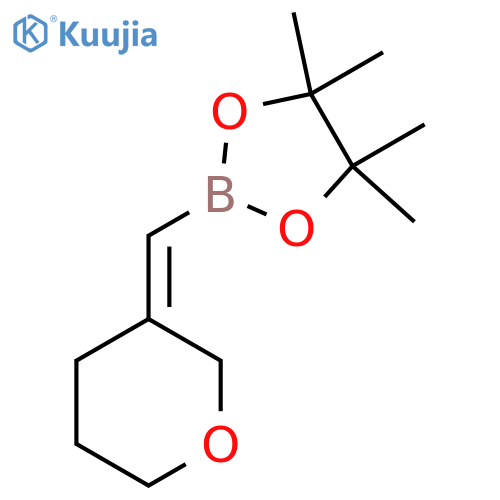 4,4,5,5-tetramethyl-2-(oxan-3-ylidene)methyl-1,3,2-dioxaborolane structure