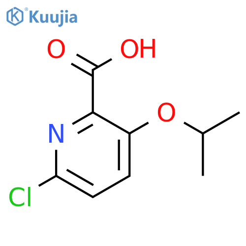 6-chloro-3-isopropoxypicolinic acid structure