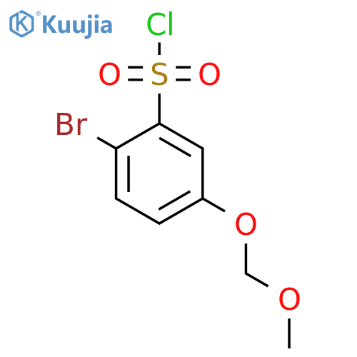2-Bromo-5-(methoxymethoxy)benzene-1-sulfonyl chloride structure