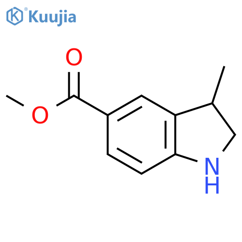 methyl 3-methyl-2,3-dihydro-1H-indole-5-carboxylate structure