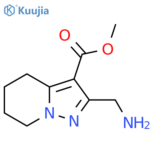 methyl 2-(aminomethyl)-4H,5H,6H,7H-pyrazolo1,5-apyridine-3-carboxylate structure