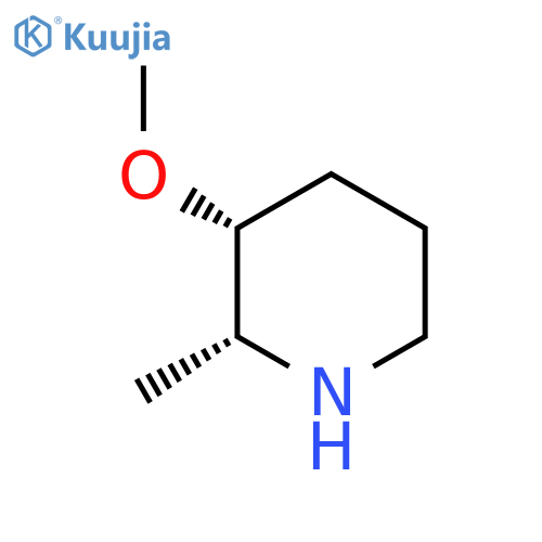 rac-(2R,3R)-3-methoxy-2-methylpiperidine structure