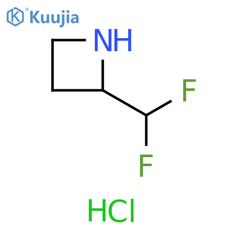 Azetidine, 2-(difluoromethyl)-, hydrochloride (1:1) structure