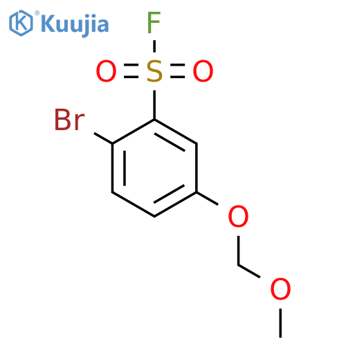 2-Bromo-5-(methoxymethoxy)benzene-1-sulfonyl fluoride structure