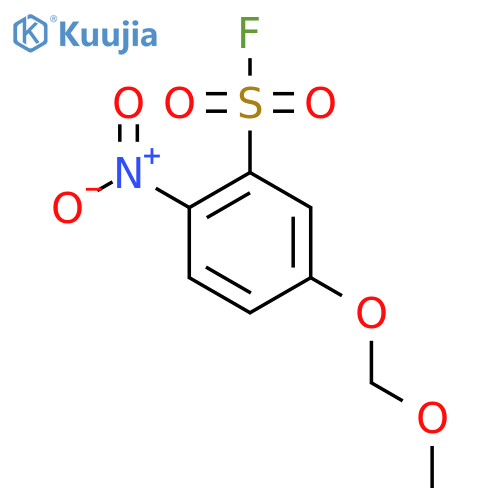 5-(Methoxymethoxy)-2-nitrobenzene-1-sulfonyl fluoride structure