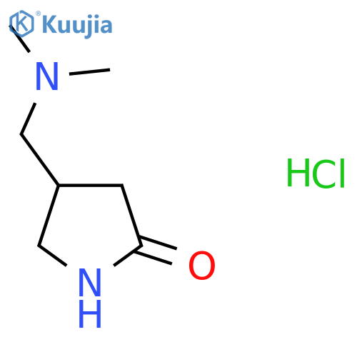 4-[(Dimethylamino)methyl]pyrrolidin-2-one;hydrochloride structure
