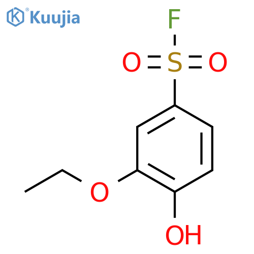 3-Ethoxy-4-hydroxybenzene-1-sulfonyl fluoride structure