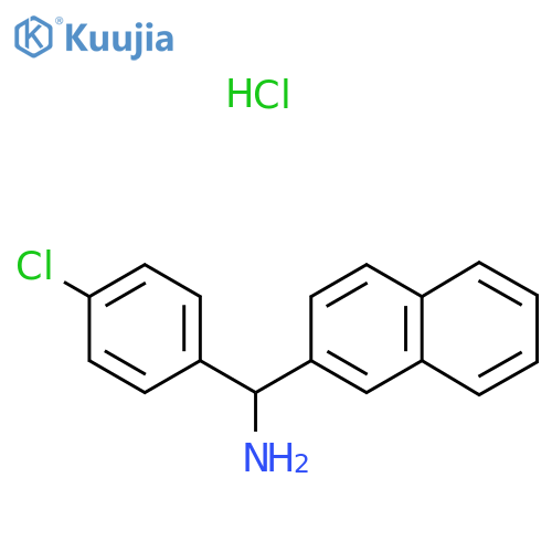 (4-Chlorophenyl)-naphthalen-2-ylmethanamine;hydrochloride structure