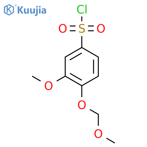 3-Methoxy-4-(methoxymethoxy)benzene-1-sulfonyl chloride structure