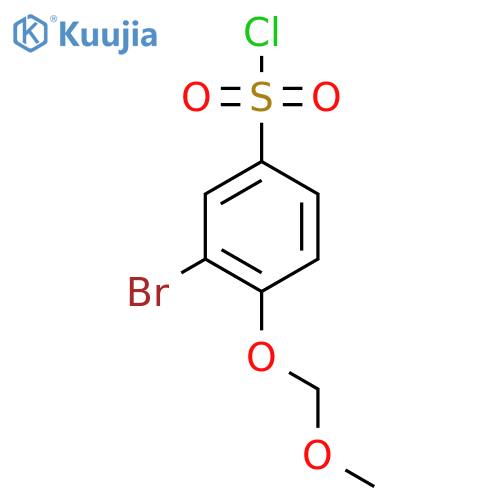 3-Bromo-4-(methoxymethoxy)benzene-1-sulfonyl chloride structure