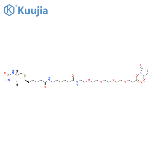 Biotin-LC-PEG4-NHS ester structure
