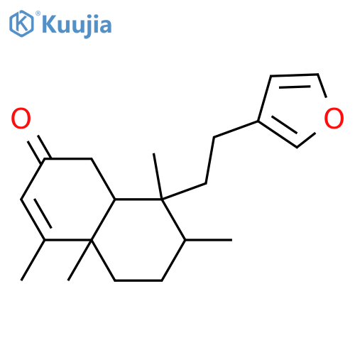 2(1H)-Naphthalenone,8-[2-(3-furanyl)ethyl]-4a,5,6,7,8,8a-hexahydro-4,4a,7,8-tetramethyl-,(4aR,7R,8R,8aS)-rel-(+)- structure