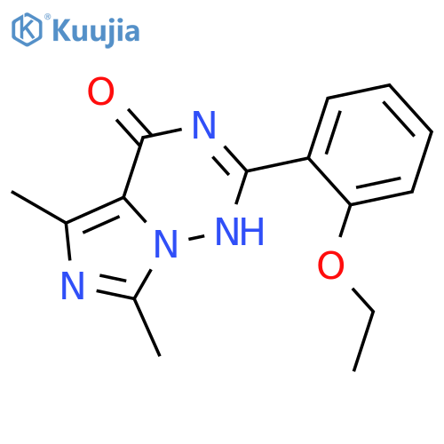 2-(2-Ethoxyphenyl)-5,7-dimethylimidazo5,1-f1,2,4triazin-4(1H)-one structure